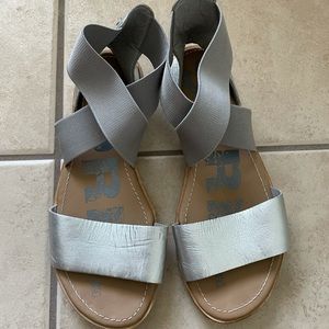 Sorel Ella Silver Sandals - 7.5